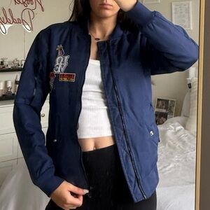 CHRLDR Navy bomber jacket